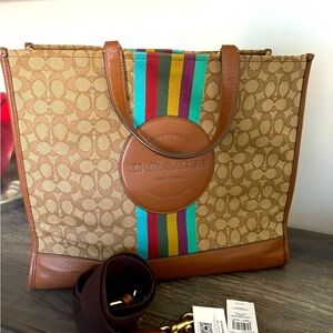 Coach Dempsey Multicolor Tote size 40